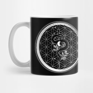 The Snake in The Flower of Life Mug